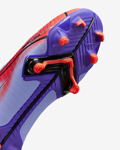 Nike Mercurial Superfly 8 Academy Kylian Mbappé’s MG Multi-Ground Youth Soccer Cleats - Light Thistle/Indigo Burst/Bright Crimson/Metallic Silver