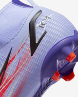 Nike Mercurial Superfly 8 Academy Kylian Mbappé’s MG Multi-Ground Youth Soccer Cleats - Light Thistle/Indigo Burst/Bright Crimson/Metallic Silver