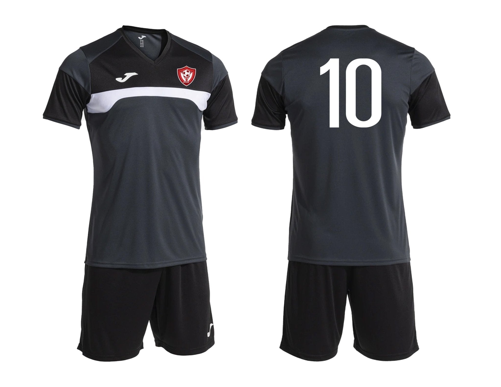 JV10 Joma Danubio III Kit Anthracite/Black - Best Buy Soccer