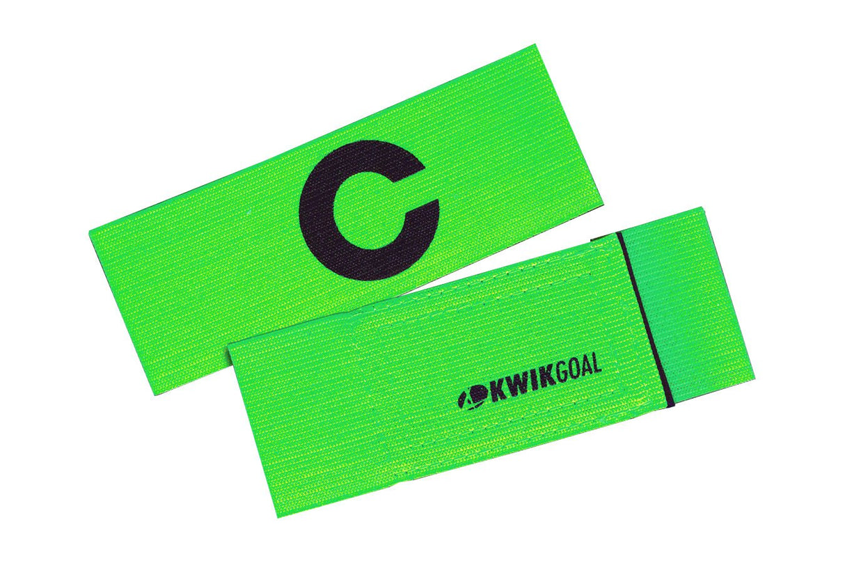 Kwik Goal Captain C Arm Band Hi - Vis Green - Best Buy Soccer