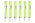 Kwik Goal Coaching Sticks 2 GO Green