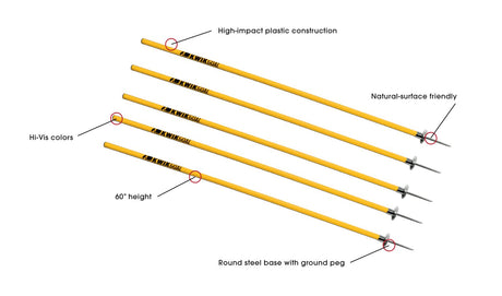 Kwik Goal Coaching Sticks Red - Best Buy Soccer