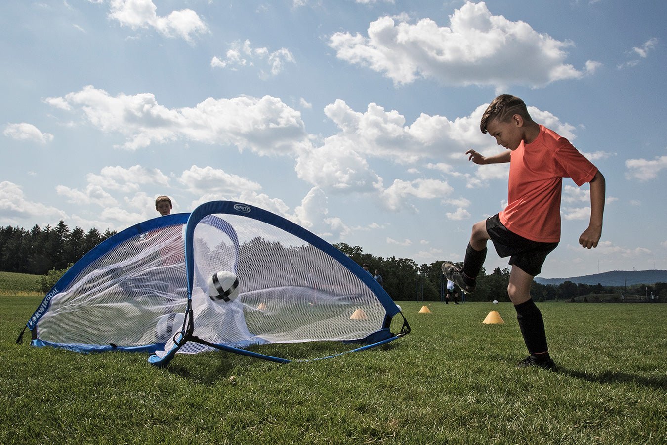 Kwik Goal Infinity Weighted Pop - Up Goal (EACH) - Blue - Best Buy Soccer