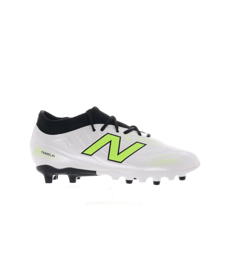New Balance Tekela Team Low Laced Kids Firm Ground Soccer Cleats V5 -White