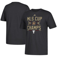 Camiseta adidas negra de vestuario de campeones de la Copa MLS 2018 del Atlanta United FC