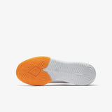 Nike Jr MercurialX Vapor XII Academy Indoor Soccer Shoes - White/Total Orange/Metallic Cool Grey/Metallic Cool Grey