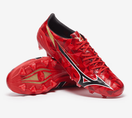 Mizuno Alpha II Elite FG Firm Ground Soccer Cleats - Red/Black - Best Buy Soccer