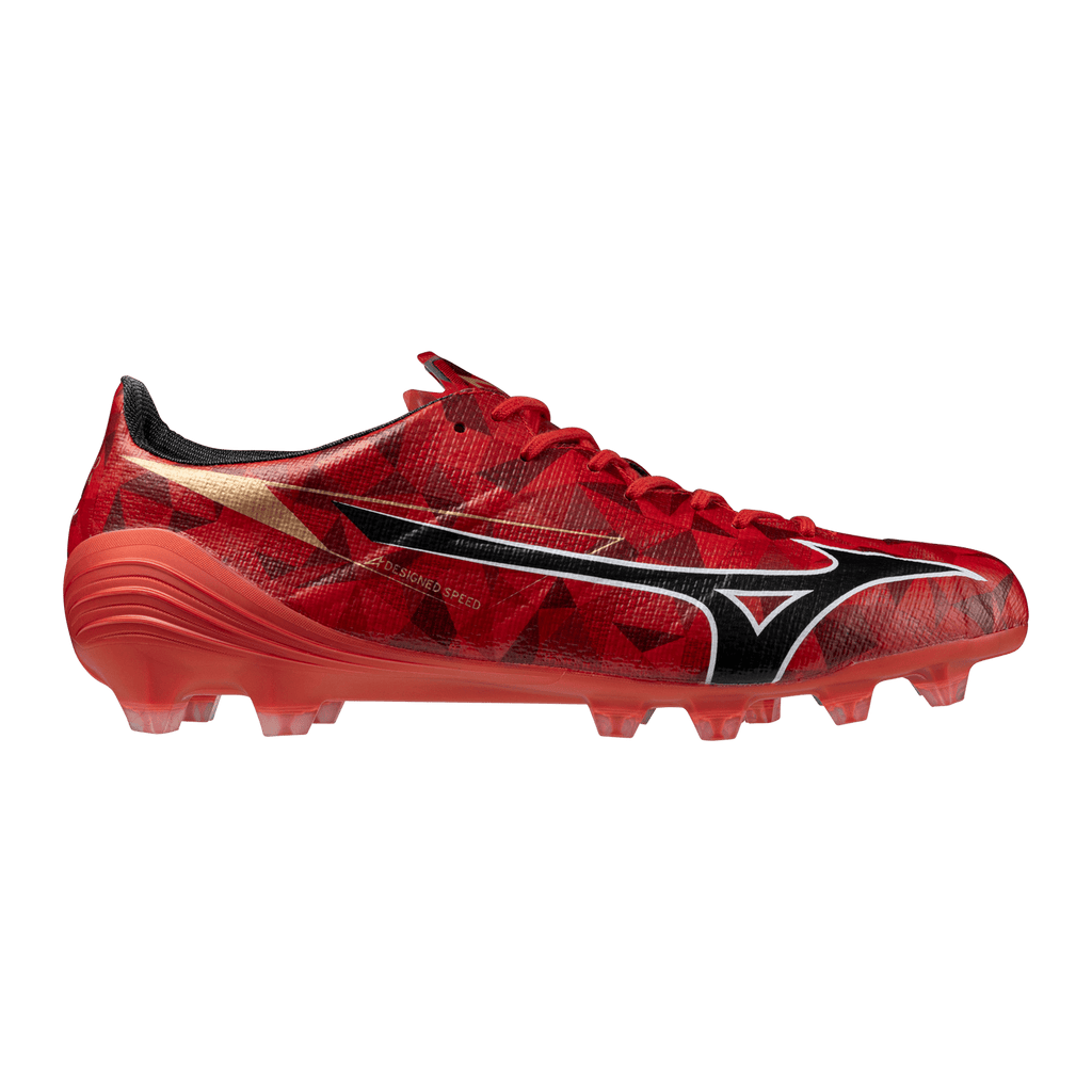 Mizuno Alpha II Japan FG Firm Ground Soccer Cleats - Red/Black