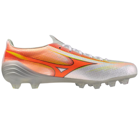 Mizuno Alpha III Japan FG Men's Soccer Cleats - White/Orange - Best Buy Soccer