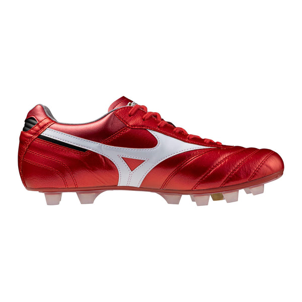 Mizuno Morelia II ホワイト/レッド Mizuno Morelia II Japan FG Firm Ground Soccer Cleats - Red