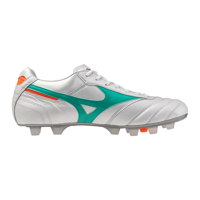 Mizuno Morelia II Japan FG Men's Soccer Cleats - White/Arcadia - Best Buy Soccer