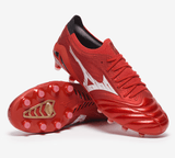 Mizuno Morelia Neo IV Beta Elite FG Firm Ground Soccer Cleats - Red/White - Best Buy Soccer