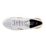 Mizuno Morelia Neo IV Beta Elite FG Firm Ground Soccer Cleats - White/Gold - Best Buy Soccer