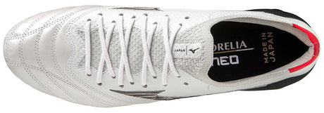 MIZUNO Morelia Neo IV Beta Made in Japan Firm Ground White/Black/Red - Best Buy Soccer