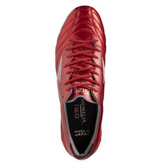 Mizuno Morelia Neo IV (MIJ) FG Firm Ground Soccer Cleats - Red/White - Best Buy Soccer