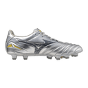 Mizuno Morelia Neo IV Pro FG Firm Ground Silver/Gold - Best Buy Soccer