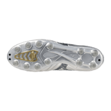 Mizuno Morelia Neo IV Pro FG Firm Ground Silver/Gold - Best Buy Soccer