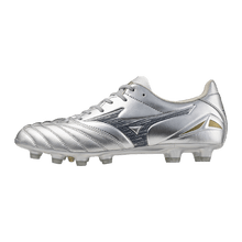 Mizuno Morelia Neo IV Pro FG Firm Ground Silver/Gold - Best Buy Soccer