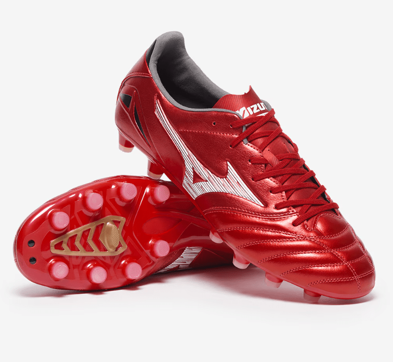 Mizuno Morelia Neo IV Pro FG Firm Ground Soccer Cleats - Red/White - Best Buy Soccer