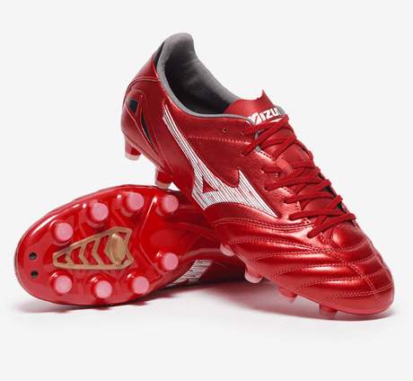 Mizuno Morelia Neo IV Pro FG Firm Ground Soccer Cleats - Red/White - Best Buy Soccer