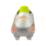Mizuno Morelia Neo V Beta Elite FG Men's Soccer Cleats - White/Orange - Best Buy Soccer