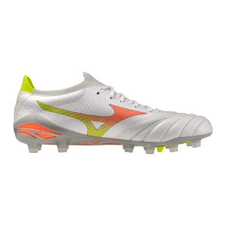 Mizuno Morelia Neo V Beta Elite FG Men's Soccer Cleats - White/Orange - Best Buy Soccer