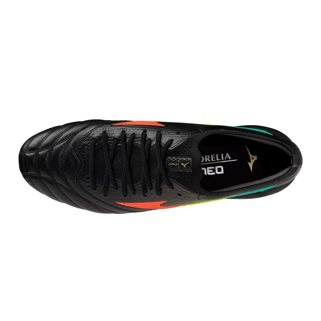 Mizuno Morelia Neo V Beta Japan FG Men's Soccer Cleats - Black/Orange - Best Buy Soccer
