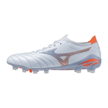 Mizuno Morelia Neo V Beta Japan FG Men's Soccer Cleats - Blue Finch/Orange - Best Buy Soccer