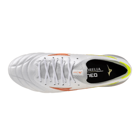 Mizuno Morelia Neo V Beta Japan FG Men's Soccer Cleats - White/Orange - Best Buy Soccer