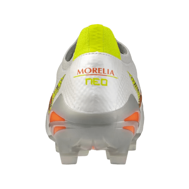 Mizuno Morelia Neo V Beta Japan FG Men's Soccer Cleats - White/Orange - Best Buy Soccer