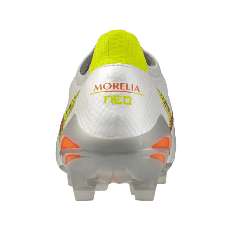 Mizuno Morelia Neo V Beta Japan FG Men's Soccer Cleats - White/Orange - Best Buy Soccer