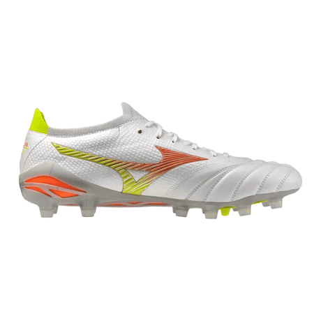 Mizuno Morelia Neo V Beta Japan FG Men's Soccer Cleats - White/Orange - Best Buy Soccer