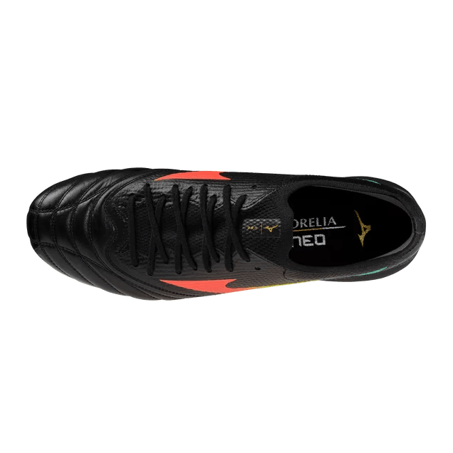 Mizuno Morelia Neo V Beta Pro FG Men's Soccer Cleats - Black/Orange - Best Buy Soccer