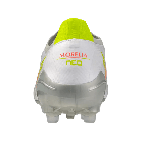 Mizuno Morelia Neo V Beta Pro FG Men's Soccer Cleats - White/Orange - Best Buy Soccer