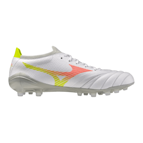 Mizuno Morelia Neo V Beta Pro FG Men's Soccer Cleats - White/Orange - Best Buy Soccer