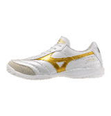 Mizuno Morelia Sala Elite IN Men's Soccer Shoes - White/Gold - Best Buy Soccer