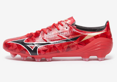 Mizuno Aplha II Pro FG Firm Ground Soccer Cleats - Red/Black
