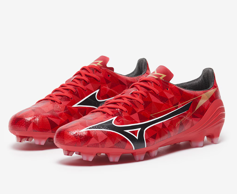 Mizuno Aplha II Pro FG Firm Ground Soccer Cleats - Red/Black