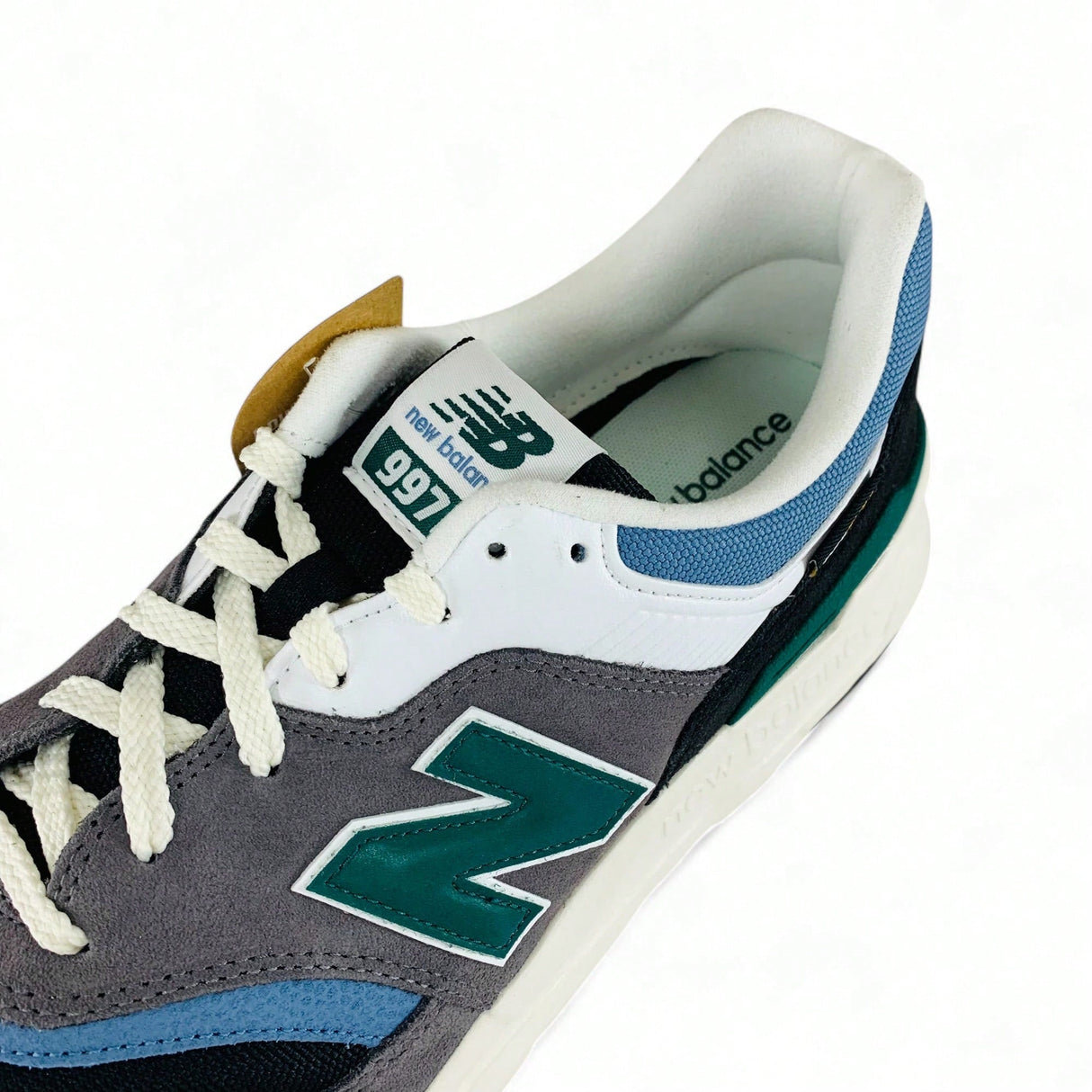 New Balance 997H Cordura Sneaker Shoes - Grey/Black/Heron Blue/Green - Best Buy Soccer