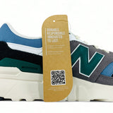 New Balance 997H Cordura Sneaker Shoes - Grey/Black/Heron Blue/Green - Best Buy Soccer
