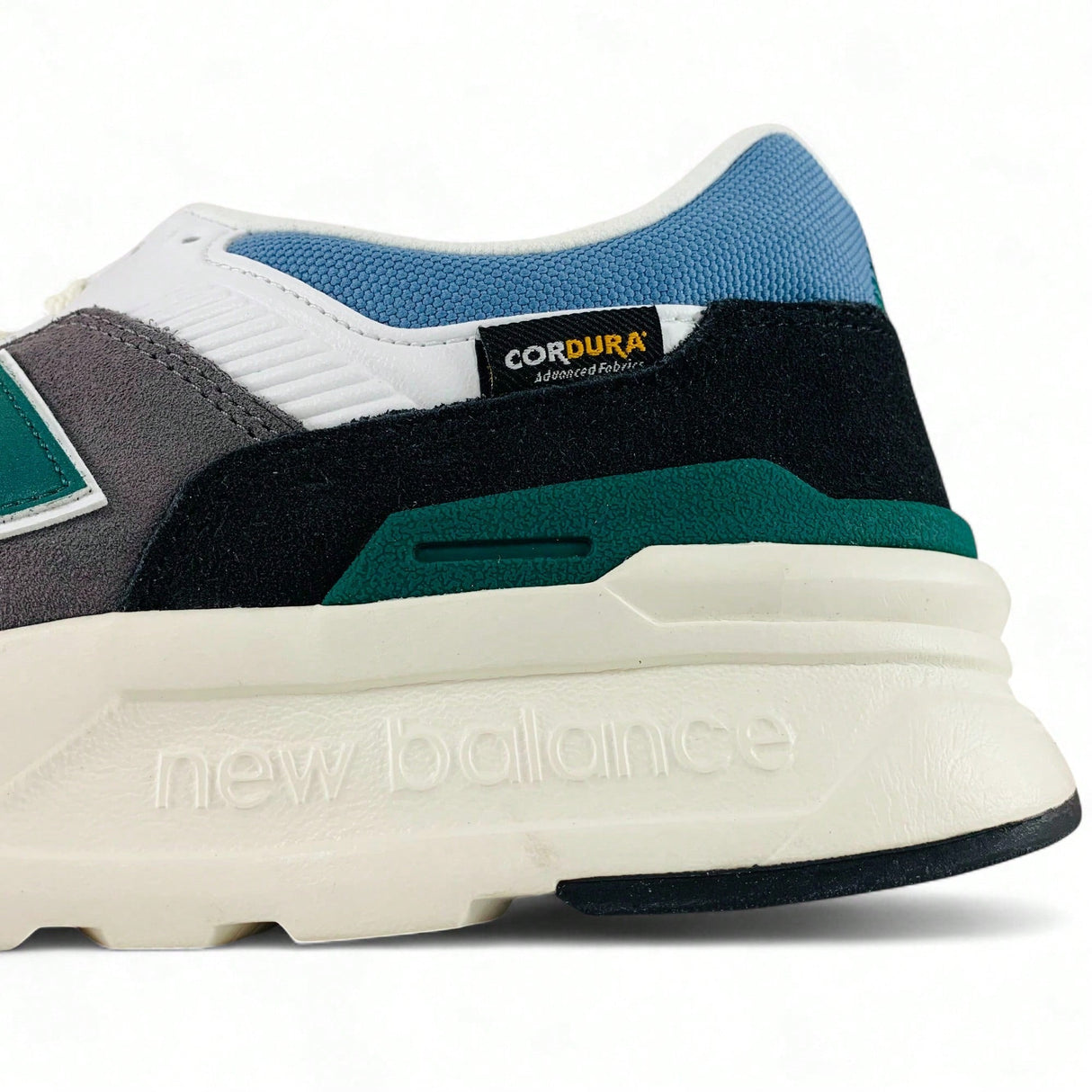 New Balance 997H Cordura Sneaker Shoes - Grey/Black/Heron Blue/Green - Best Buy Soccer