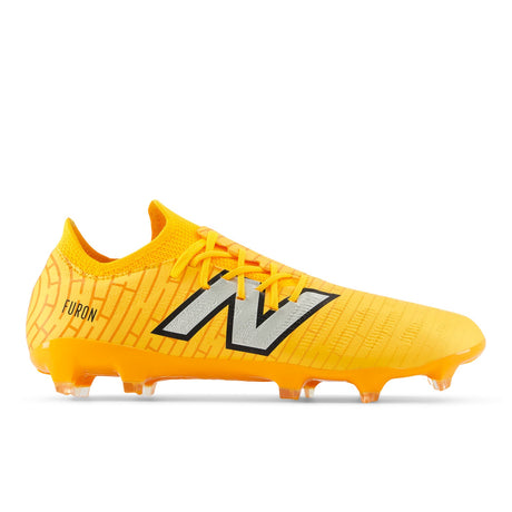 New Balance Furon Destroy FG V7 + Firm Ground Soccer Cleats - Sun Glow/Metallic Silver/Black - Best Buy Soccer