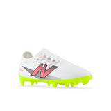 New Balance Furon Dispatch Junior FG V7 + Firm Ground Soccer Cleats - White/Black/Neon Pink - Best Buy Soccer
