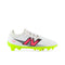 New Balance Furon Dispatch Junior FG V7 + Firm Ground Soccer Cleats - White/Black/Neon Pink