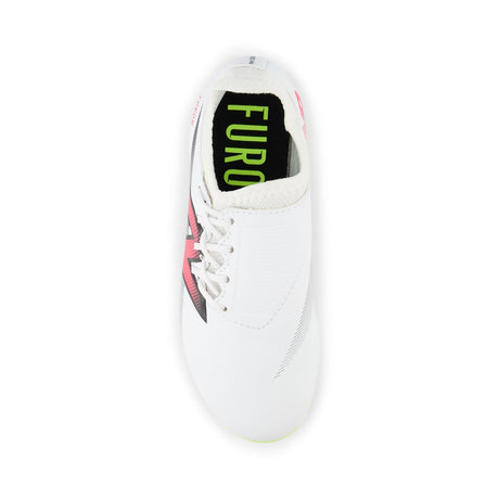 New Balance Furon Dispatch Junior FG V7 + Firm Ground Soccer Cleats - White/Black/Neon Pink - Best Buy Soccer