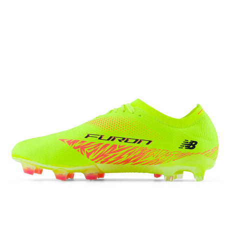 New Balance Furon Elite V8 FG Firm Ground Soccer Cleats - Hi - lite with Energy Red - Best Buy Soccer