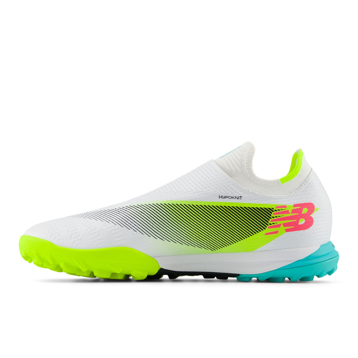 New Balance Furon Pro TF V7+ Turf Soccer Cleats - White/Black/Neon Pink - Best Buy Soccer