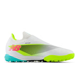 New Balance Furon Pro TF V7+ Turf Soccer Cleats - White/Black/Neon Pink - Best Buy Soccer