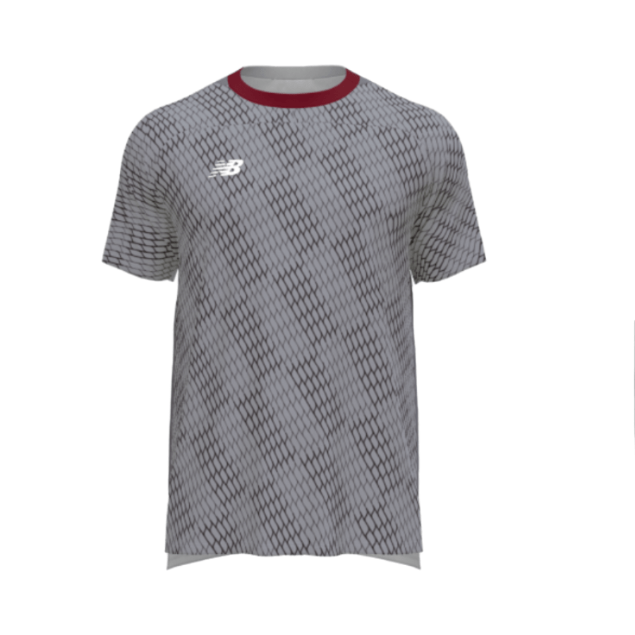 New Balance Net SS Goalkeeper Jersey Grey/Red - Best Buy Soccer
