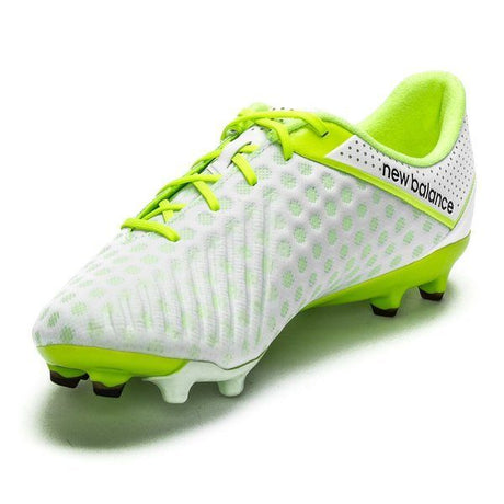 New Balance Visaro Pro FG Firm Ground Soccer Cleats - White/Toxic Green - Best Buy Soccer